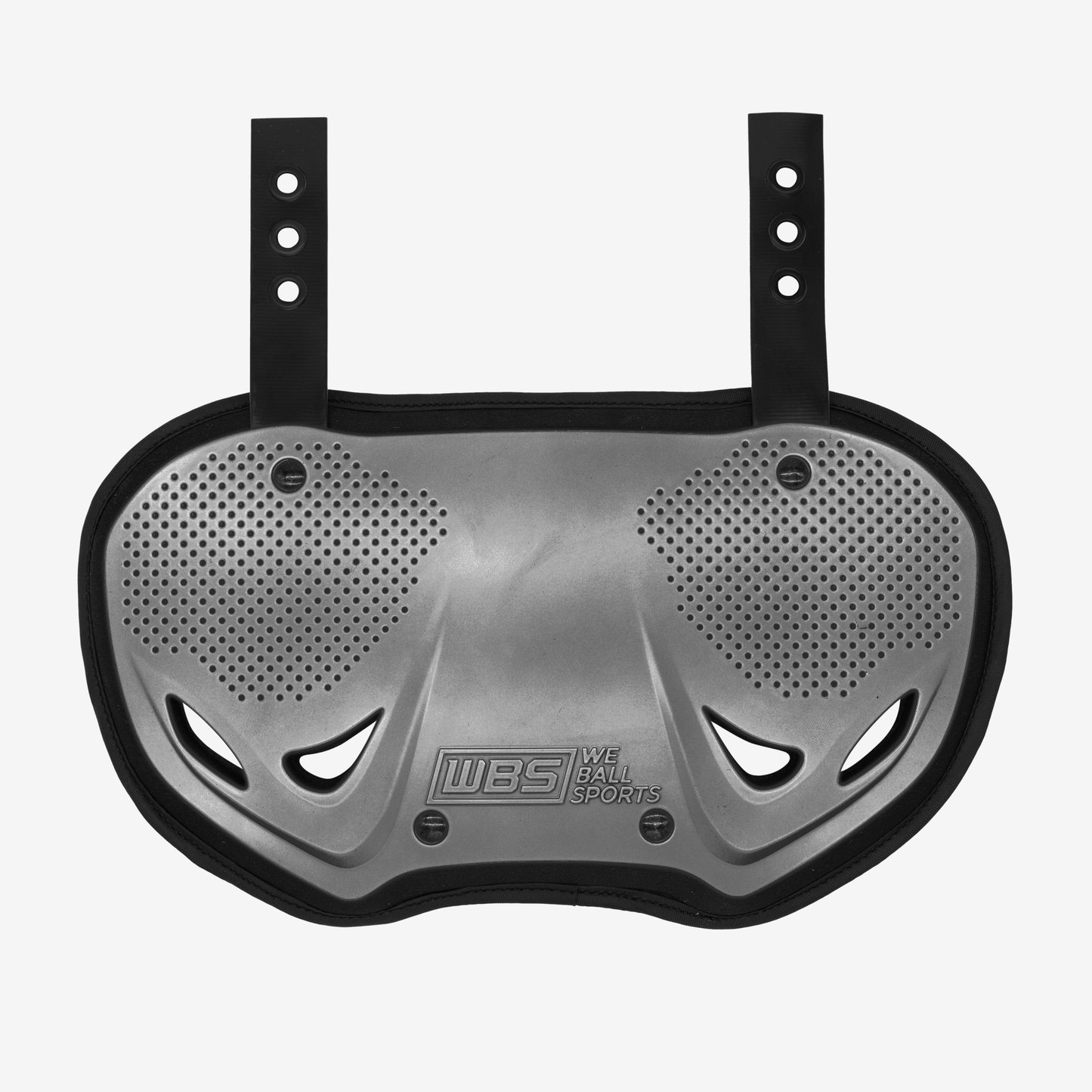 WE BALL SPORTS FOOTBALL BACK PLATE (SILVER) - We Ball Sports