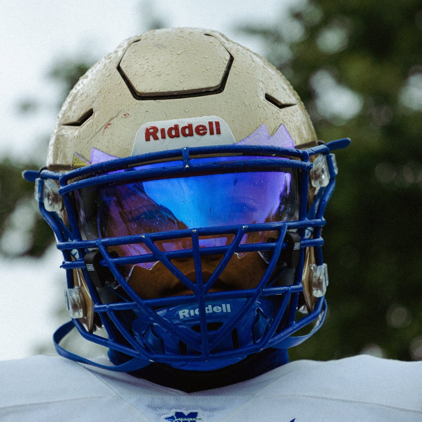 WE BALL SPORTS FOOTBALL VISOR 3.0 (CLEAR BLUE) - We Ball Sports
