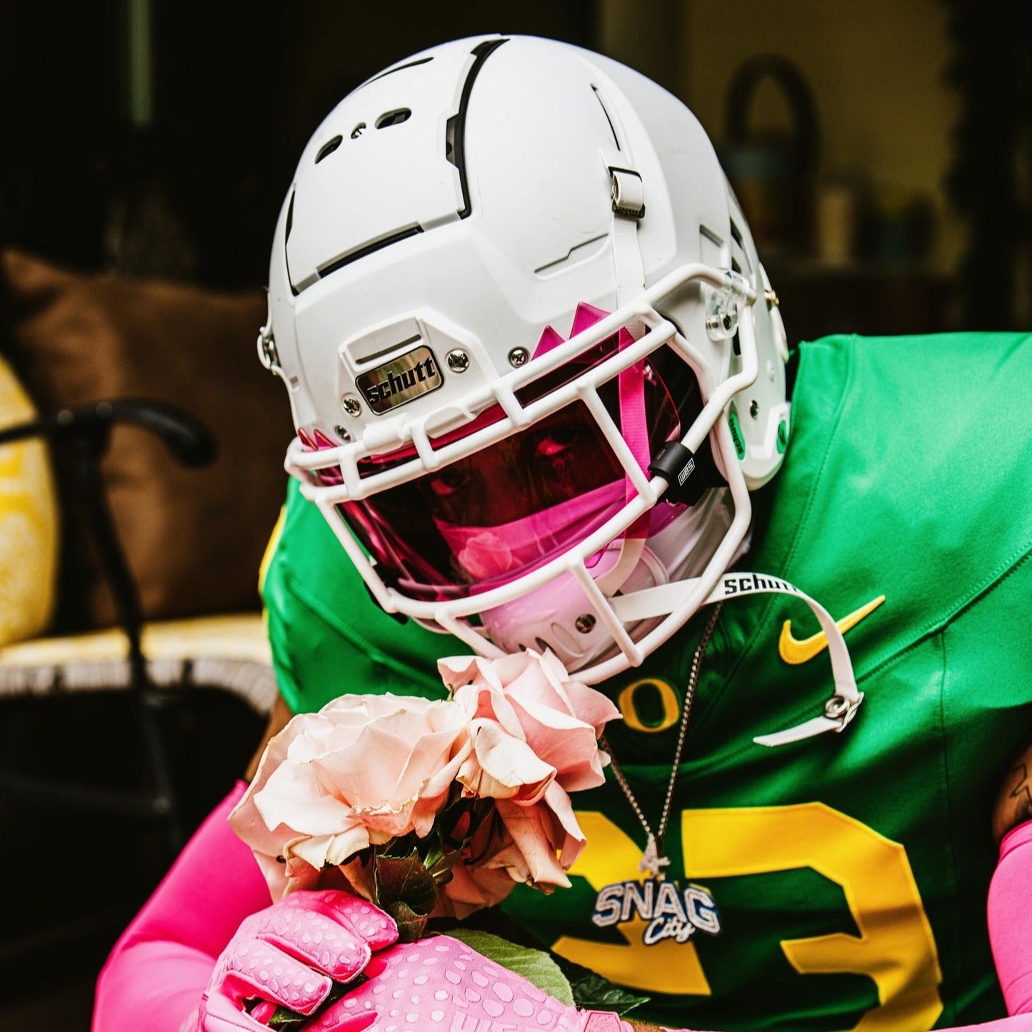 WE BALL SPORTS FOOTBALL VISOR 3.0 (CLEAR PINK) - We Ball Sports