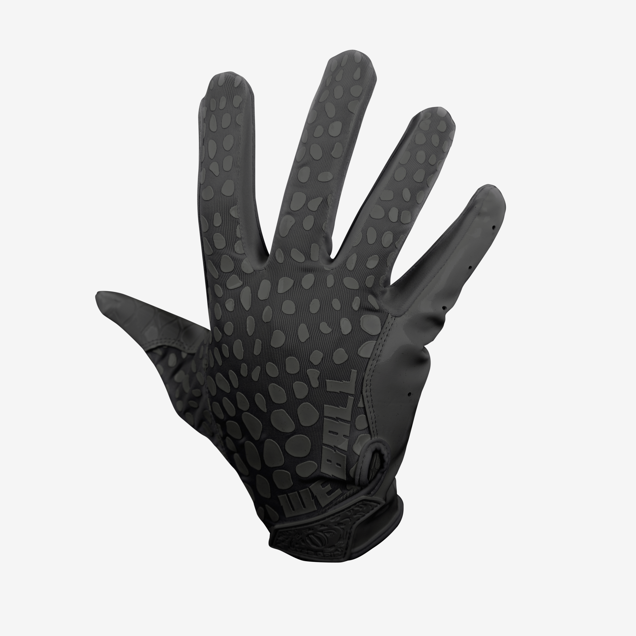 football handschuhe grip We Ball Sports Hypr-Grip Football Gloves, Mens Sticky Silicone Palm Reciever Gloves(BLACK, M)