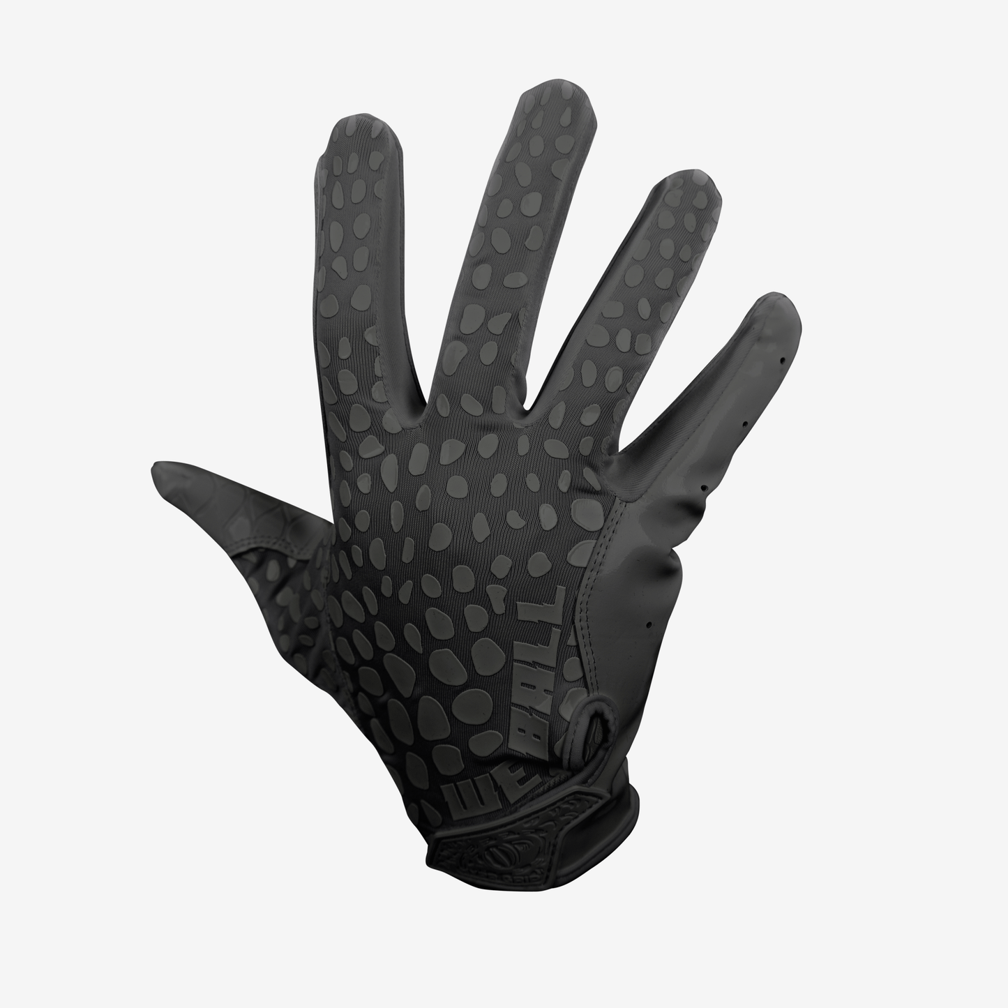 WE BALL SPORTS HYPR-GRIP FOOTBALL GLOVES (BLACK) - We Ball Sports