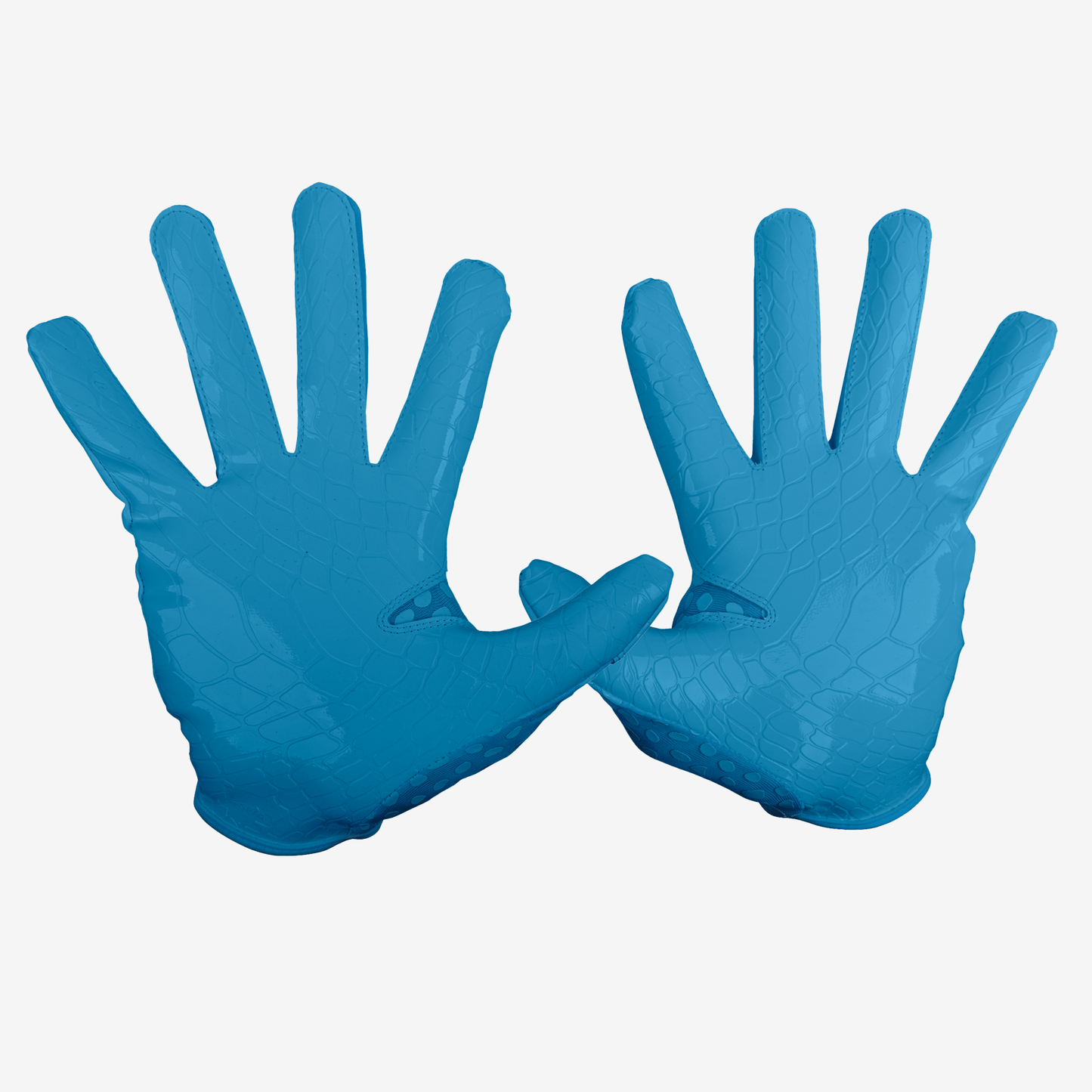 WE BALL SPORTS HYPR-GRIP FOOTBALL GLOVES (CAROLINA BLUE) - We Ball Sports