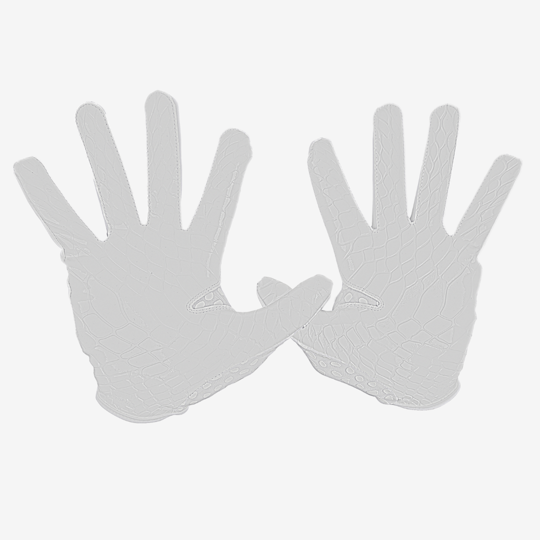 WE BALL SPORTS HYPR-GRIP FOOTBALL GLOVES (COOL GREY) - We Ball Sports