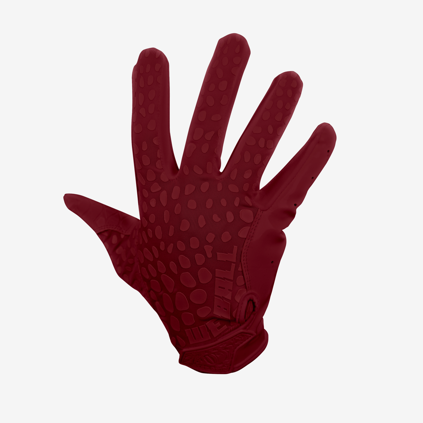 WE BALL SPORTS HYPR-GRIP FOOTBALL GLOVES (MAROON) - We Ball Sports