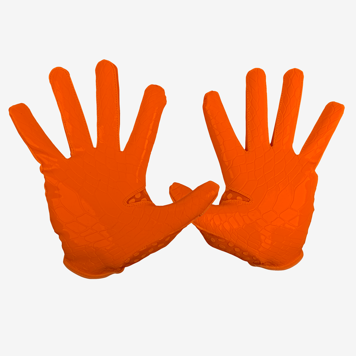 WE BALL SPORTS HYPR-GRIP FOOTBALL GLOVES (ORANGE) - We Ball Sports