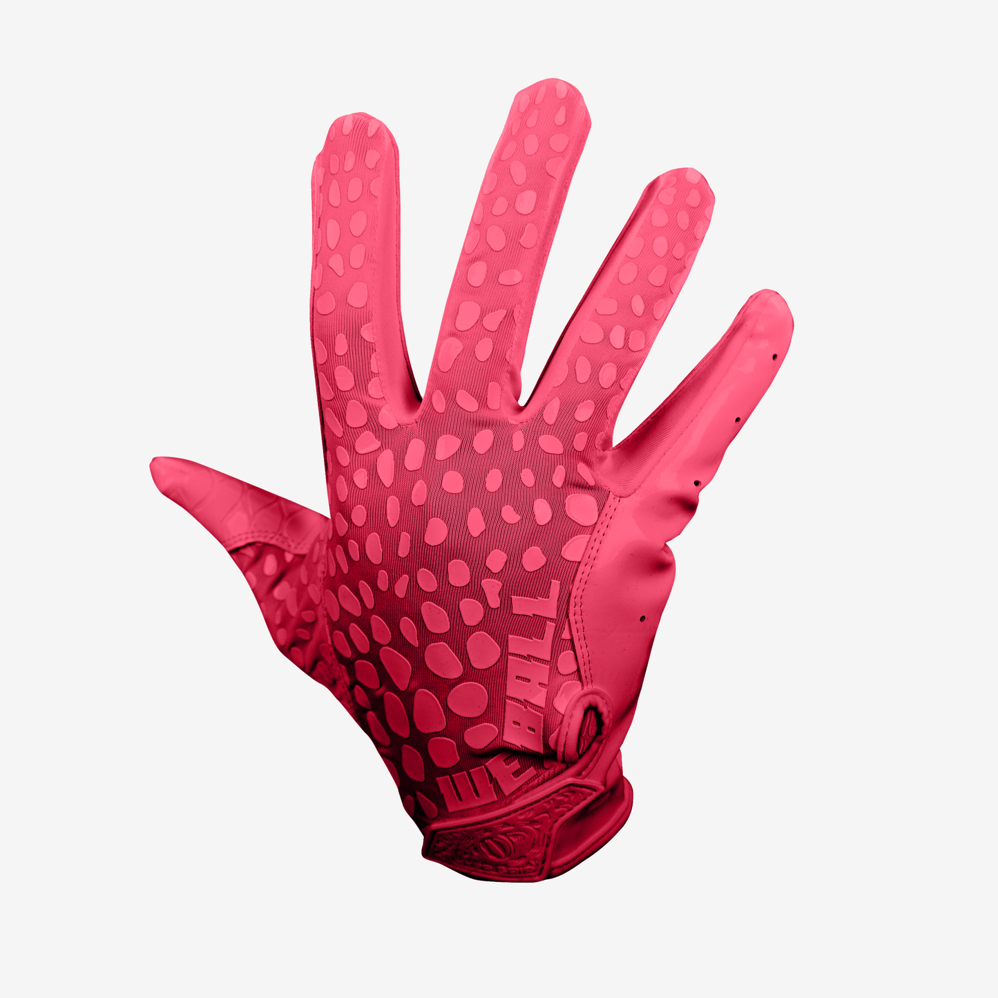 WE BALL SPORTS HYPR-GRIP FOOTBALL GLOVES (PINK) - We Ball Sports