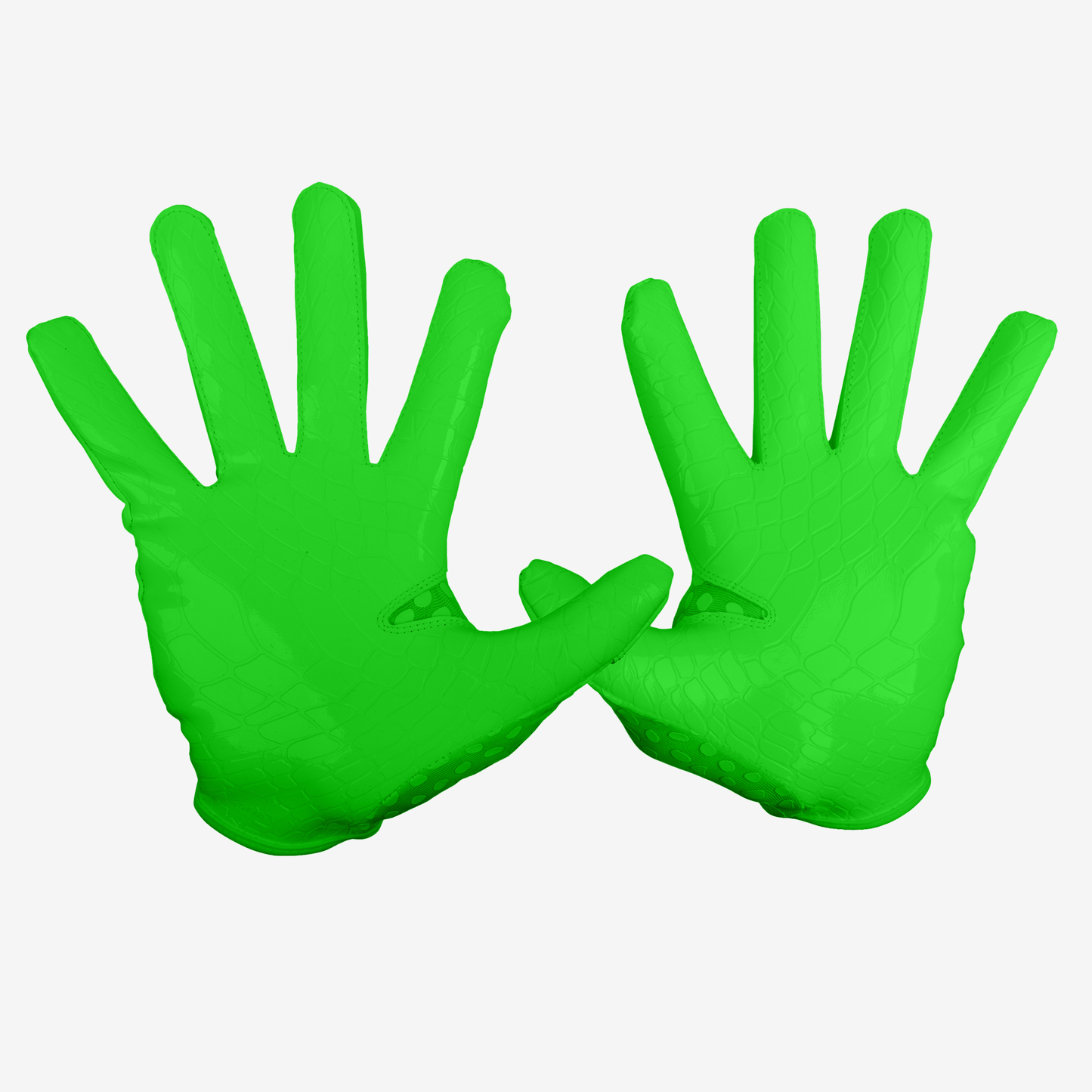 WE BALL SPORTS HYPR-GRIP FOOTBALL GLOVES (SLIME GREEN) - We Ball Sports