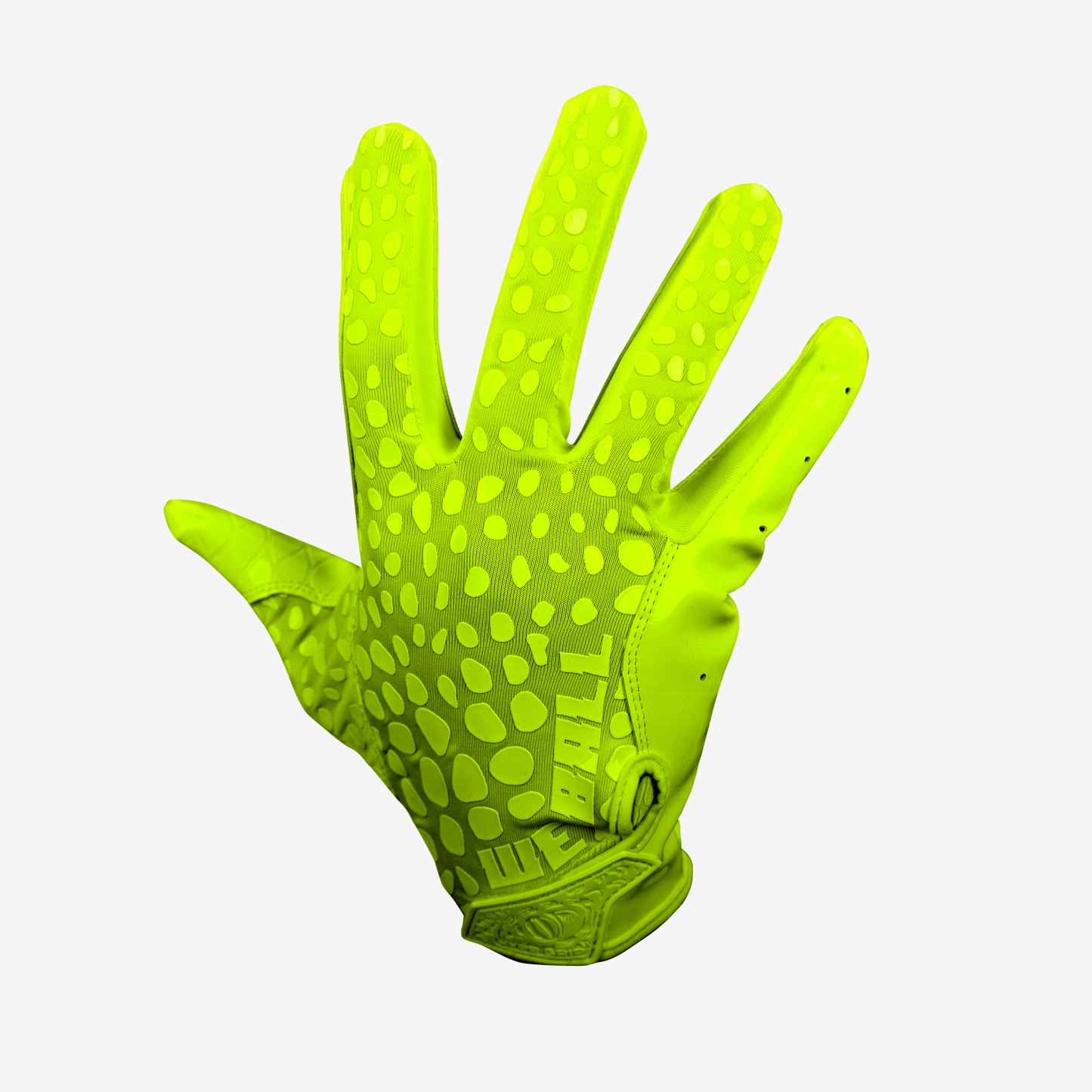 WE BALL SPORTS HYPR-GRIP FOOTBALL GLOVES (VOLT GREEN) - We Ball Sports