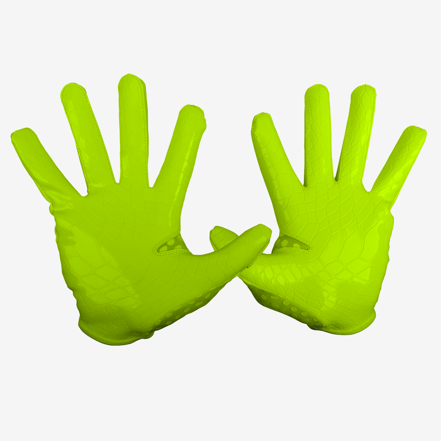 WE BALL SPORTS HYPR-GRIP FOOTBALL GLOVES (VOLT GREEN) - We Ball Sports