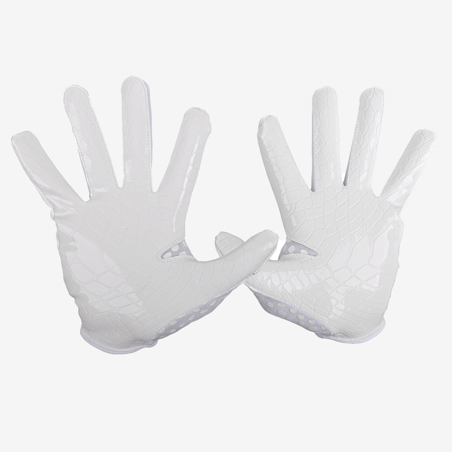 WE BALL SPORTS HYPR-GRIP FOOTBALL GLOVES (WHITE) - We Ball Sports