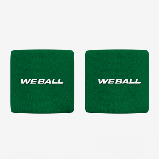 3" WRISTBANDS (GREEN, 2 - PACK) - We Ball Sports