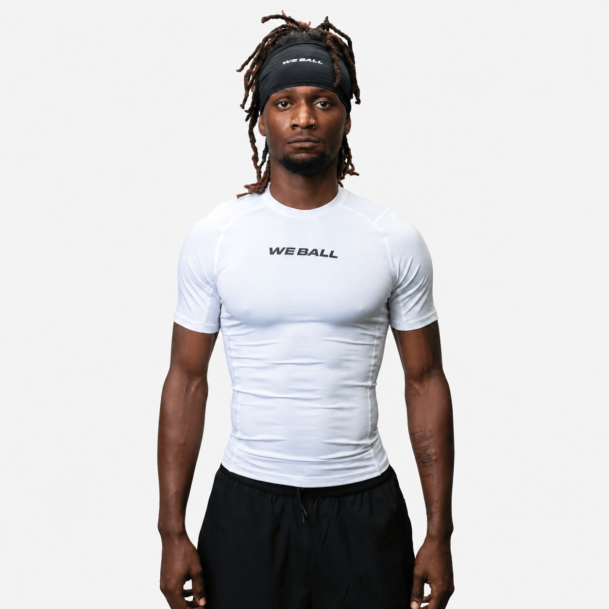 COMPRESSION SHORT SLEEVE T-SHIRT (WHITE) - We Ball Sports