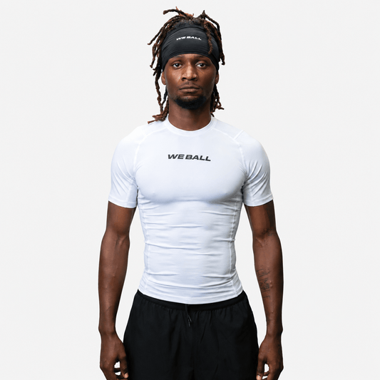 COMPRESSION SHORT SLEEVE T-SHIRT (WHITE) - We Ball Sports