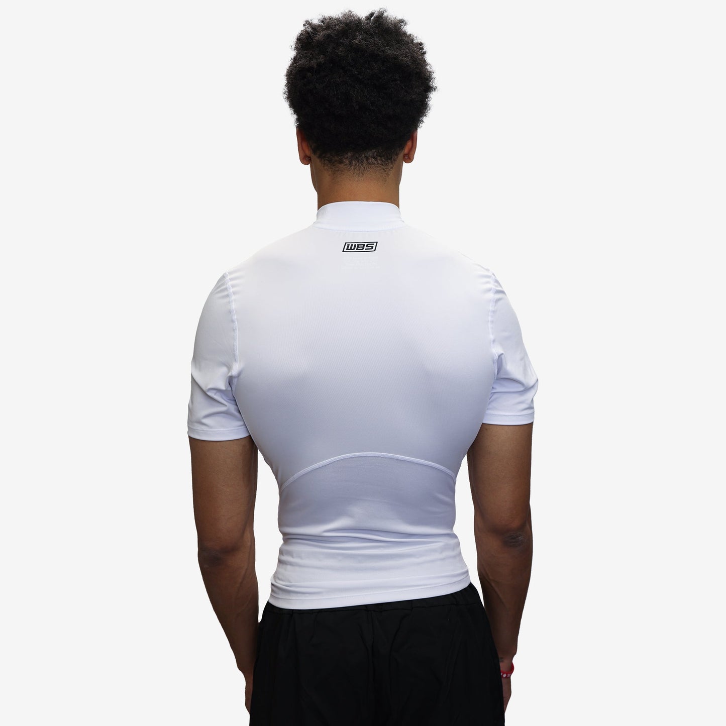 COMPRESSION TURTLE NECK T SHIRT (WHITE) - We Ball Sports