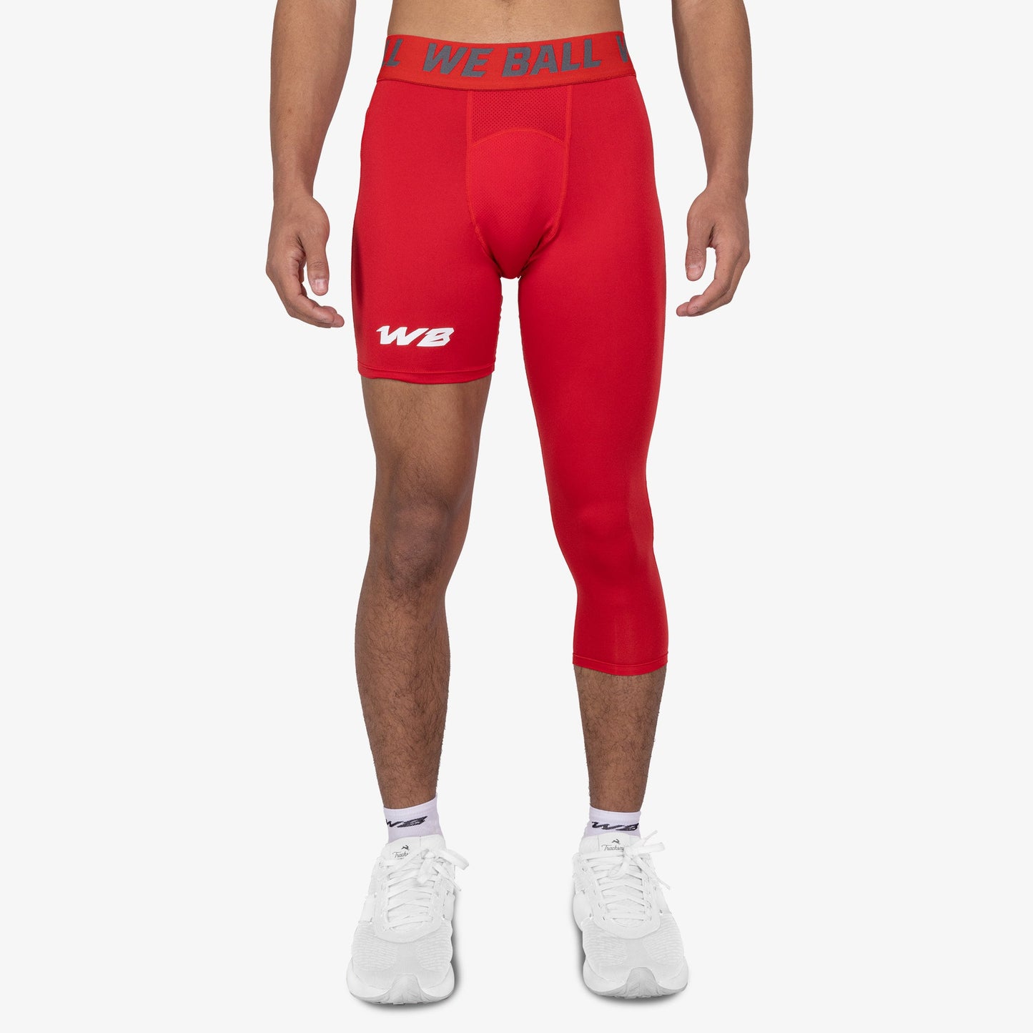 ISO LEG WBTECH™ 3/4 TIGHTS (RED) - We Ball Sports