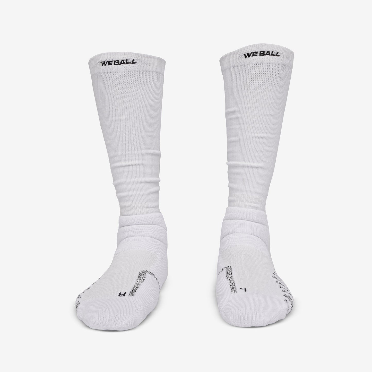 PADDED GRIP LONG SOCKS (WHITE) - We Ball Sports