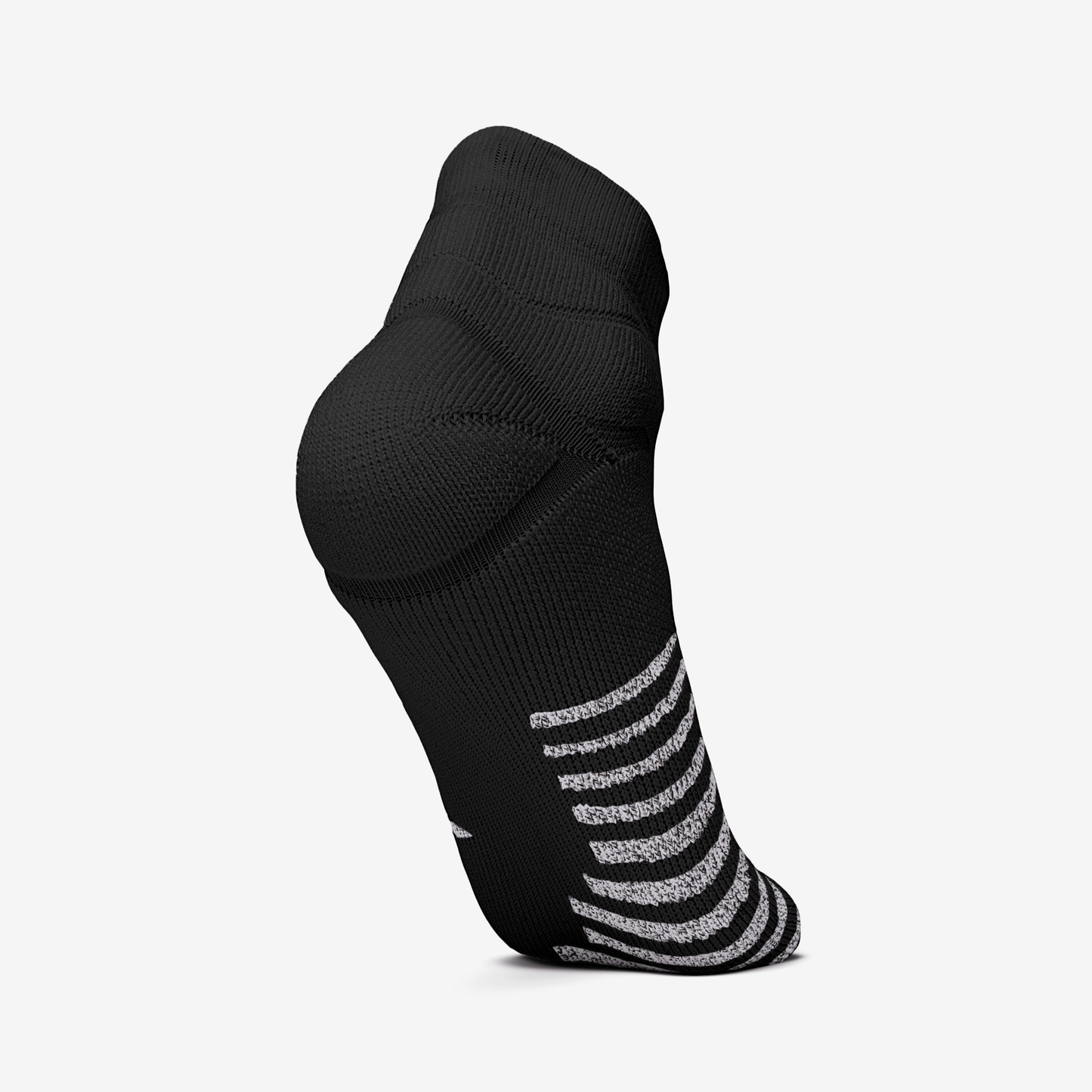 PADDED GRIP QTR SOCKS (BLACK) - We Ball Sports