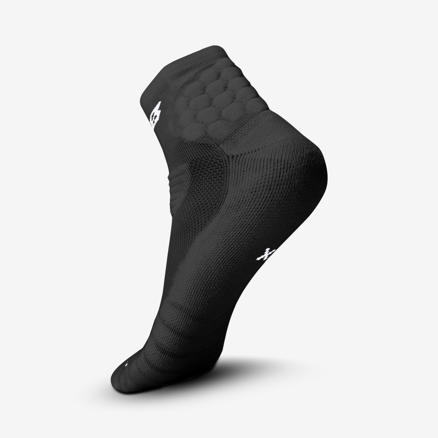 PADDED QTR SOCKS 2.0 (BLACK) - We Ball Sports