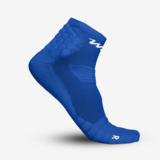 PADDED QTR SOCKS 2.0 (BLUE) - We Ball Sports