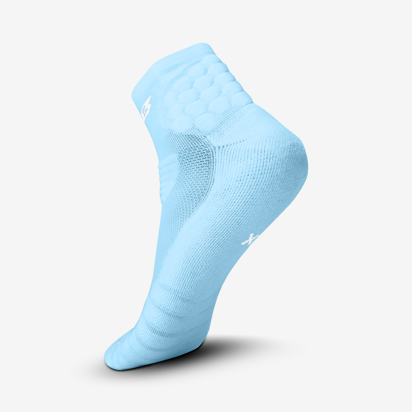 PADDED QTR SOCKS 2.0 (CAROLINA BLUE) - We Ball Sports