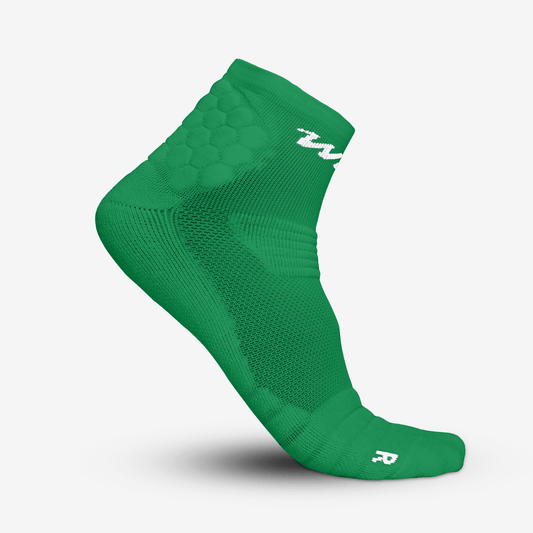 PADDED QTR SOCKS 2.0 (GREEN) - We Ball Sports