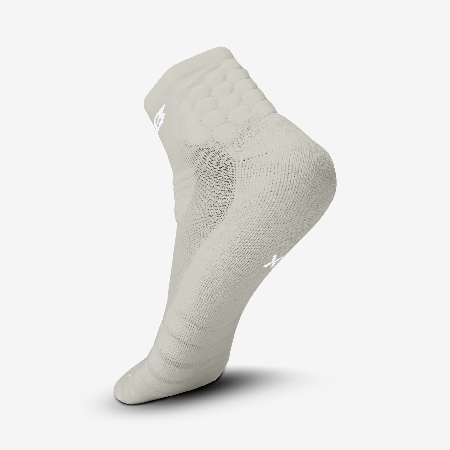 PADDED QTR SOCKS 2.0 (GREY) - We Ball Sports