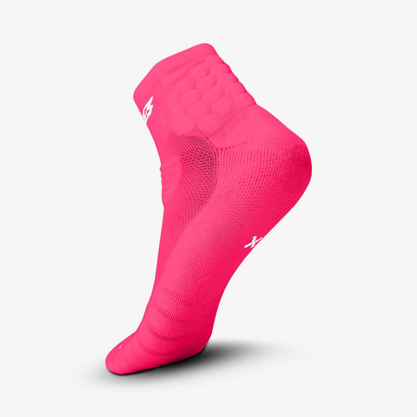 PADDED QTR SOCKS 2.0 (PINK) - We Ball Sports