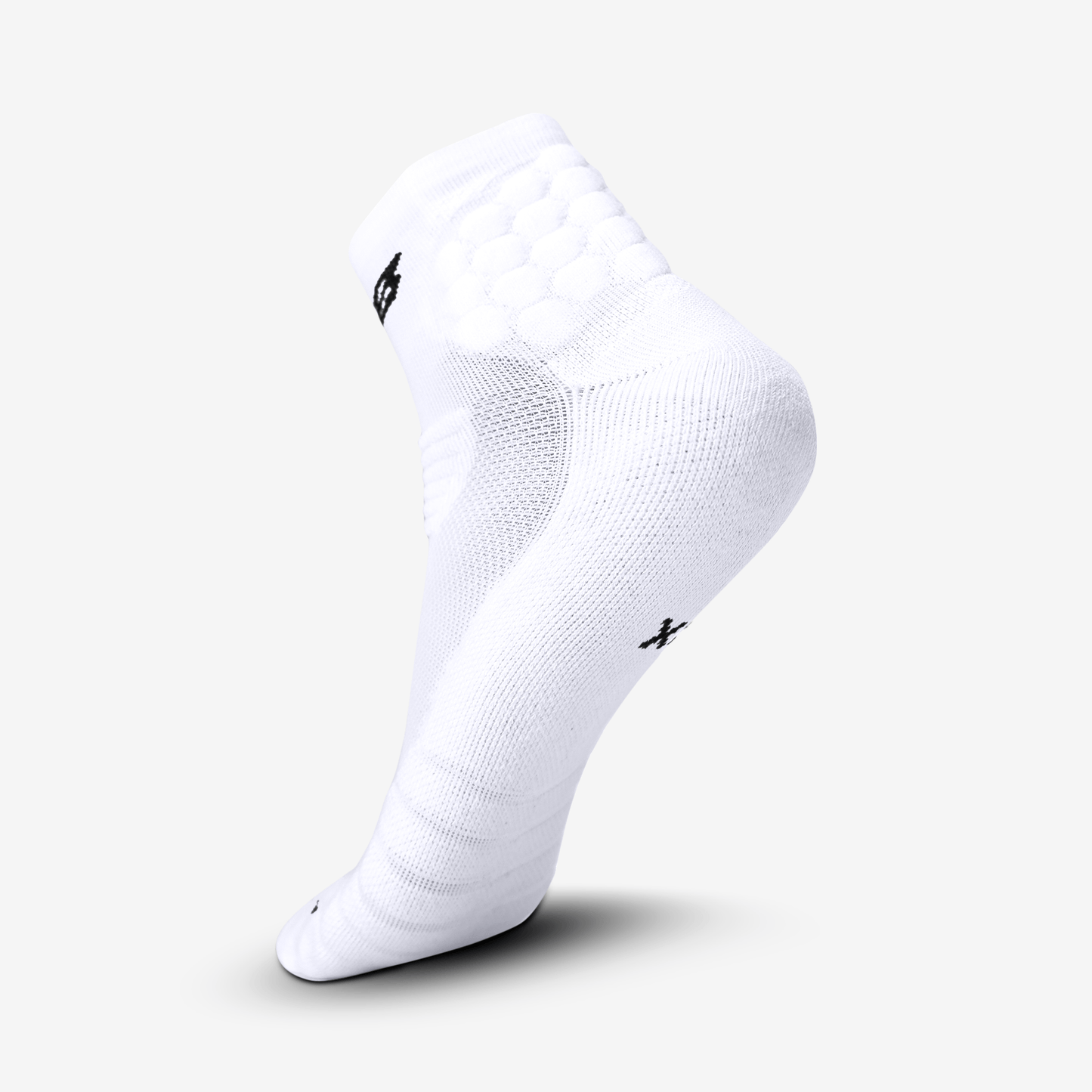 PADDED QTR SOCKS 2.0 (WHITE) - We Ball Sports