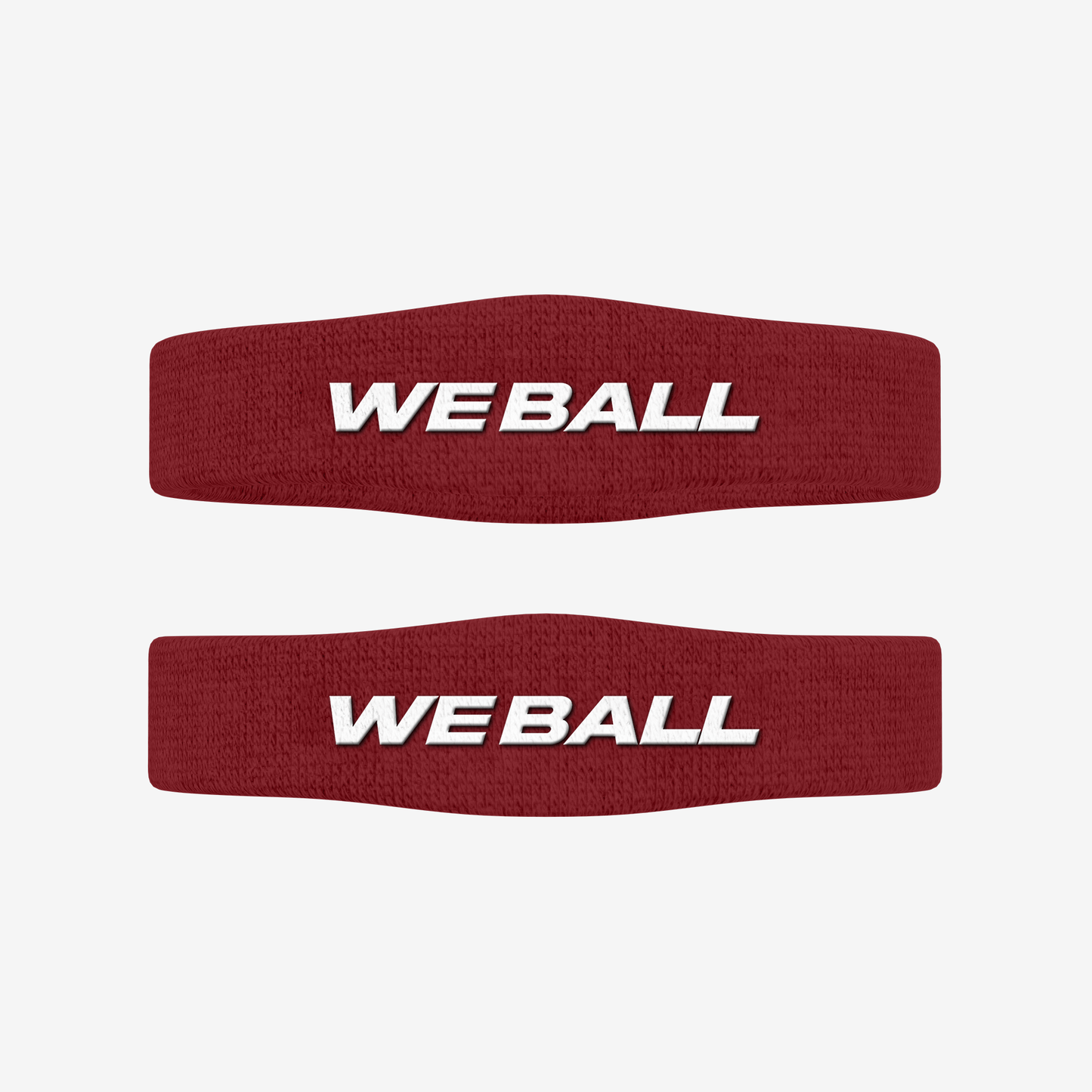 SKINNY BICEP BANDS (MAROON, 2 - PACK) - We Ball Sports