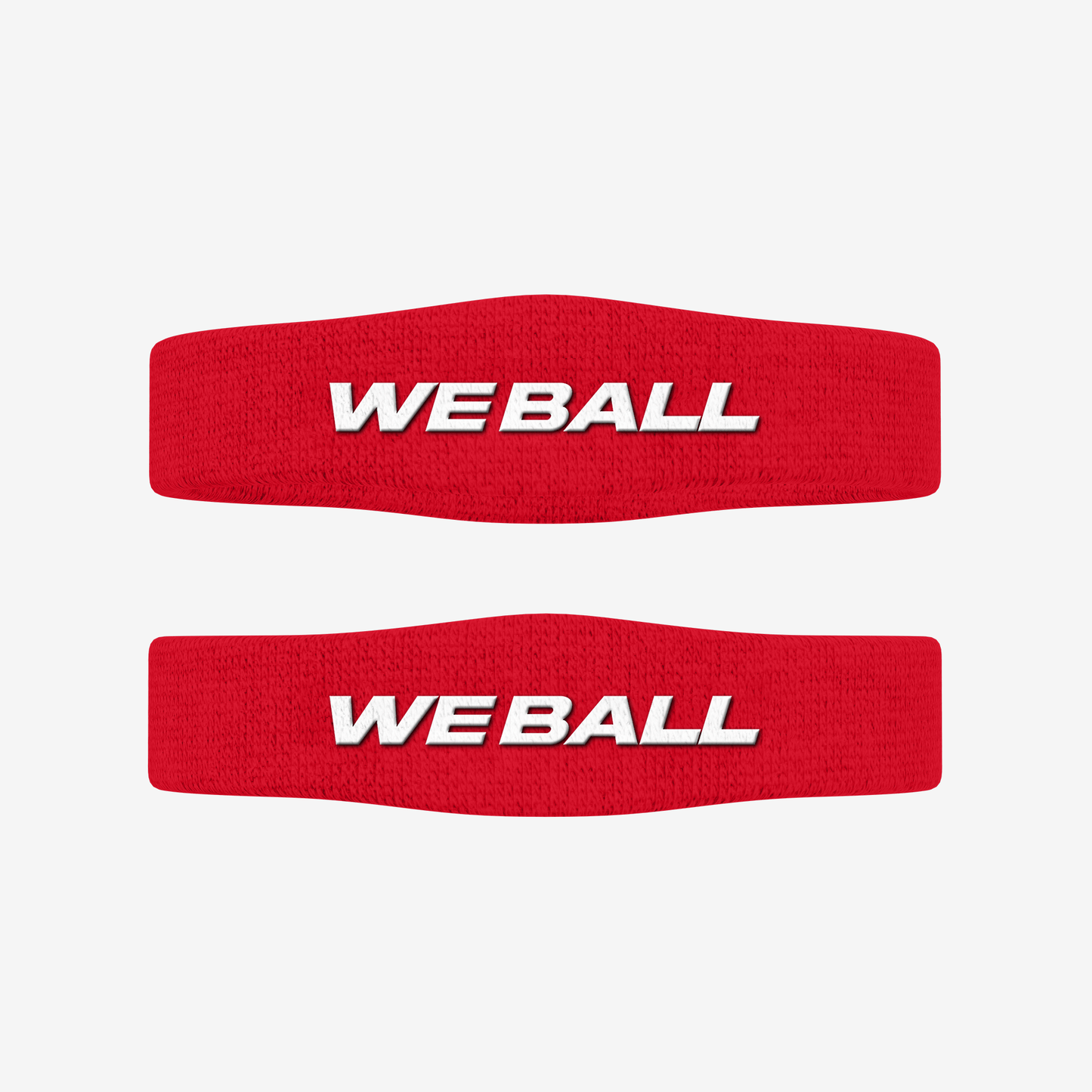 SKINNY BICEP BANDS (RED, 2 - PACK) - We Ball Sports