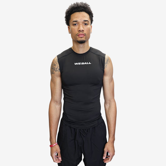 SLEEVELESS COMPRESSION (BLACK) - We Ball Sports