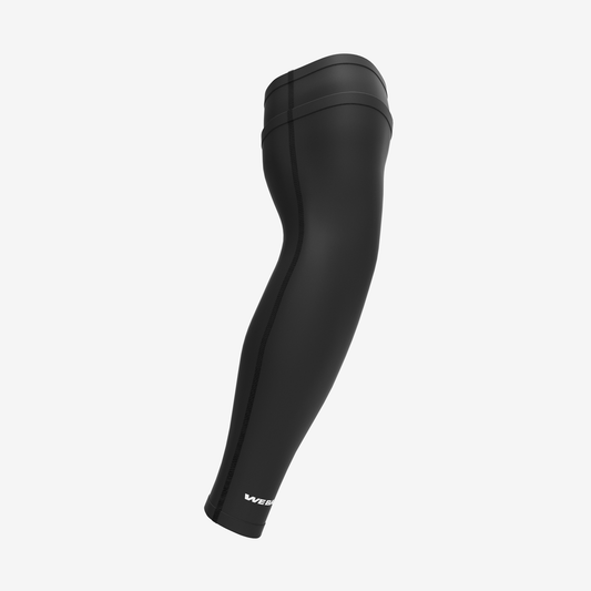 UNPADDED DOUBLE ARM SLEEVE (BLACK/BLACK) - We Ball Sports