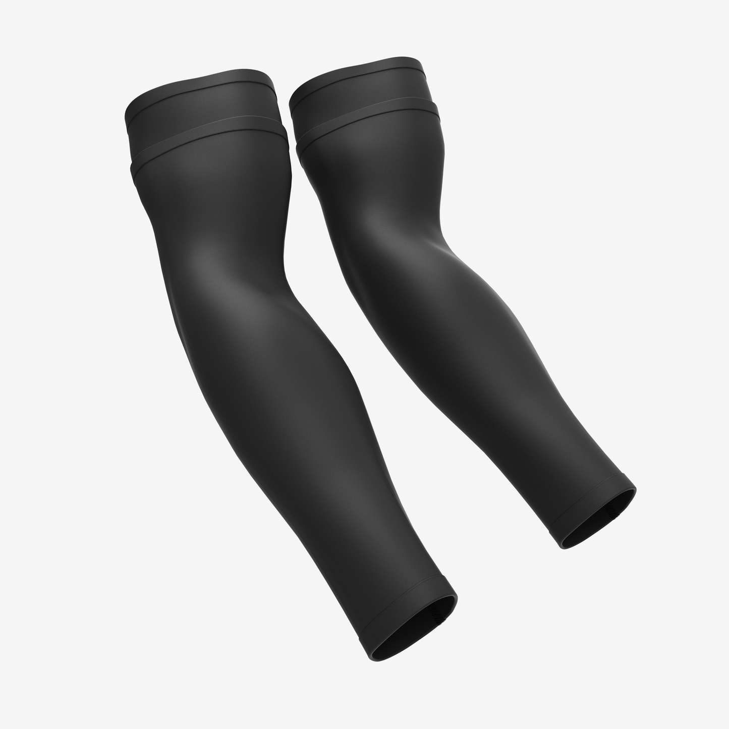 UNPADDED DOUBLE ARM SLEEVE (BLACK/BLACK) - We Ball Sports