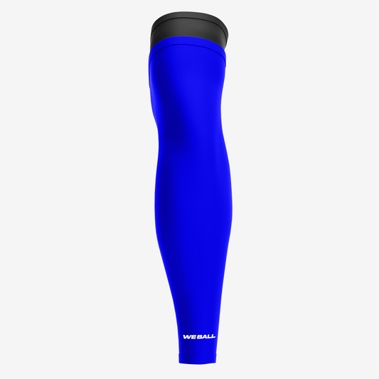 UNPADDED DOUBLE ARM SLEEVE (BLACK/BLUE) - We Ball Sports