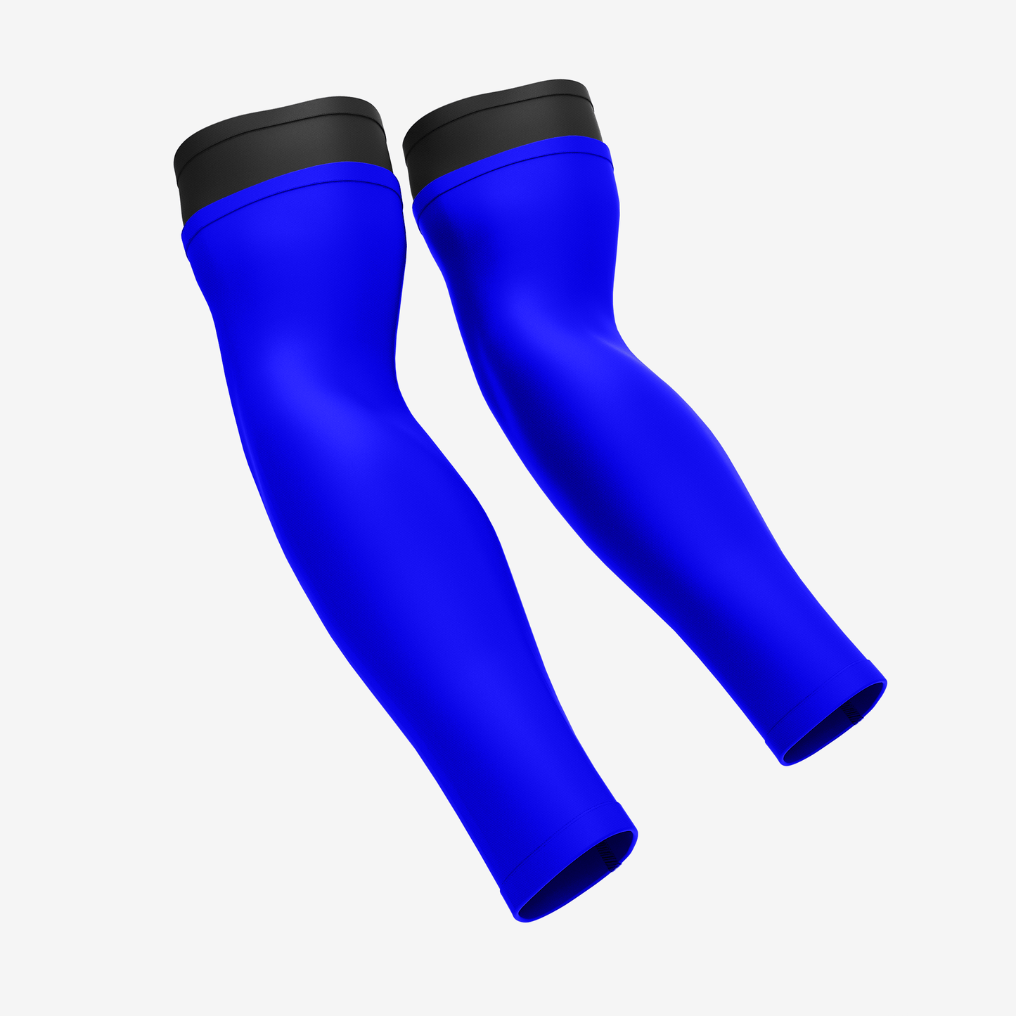 UNPADDED DOUBLE ARM SLEEVE (BLACK/BLUE) - We Ball Sports