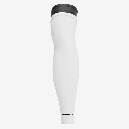 UNPADDED DOUBLE ARM SLEEVE (BLACK/WHITE) - We Ball Sports