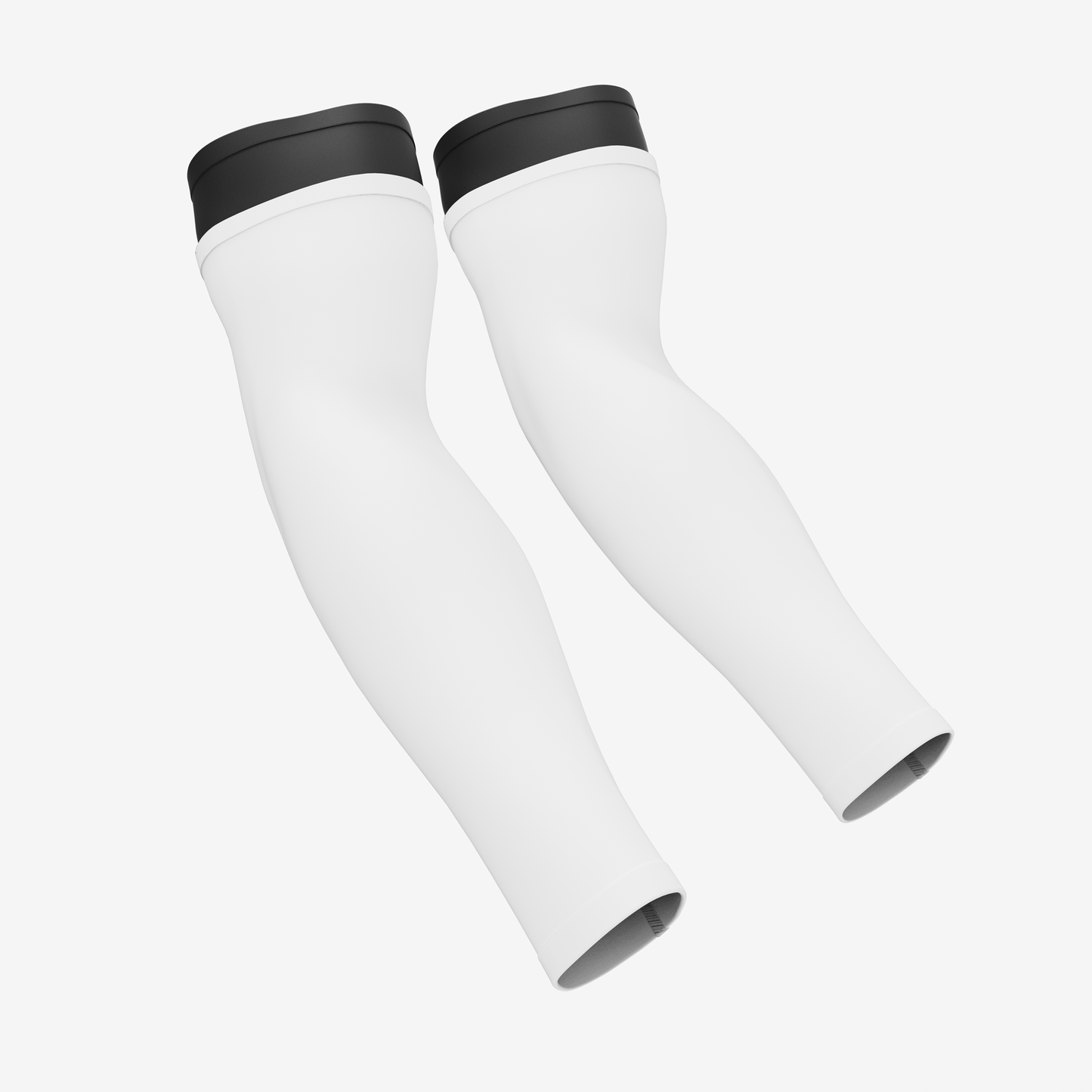 UNPADDED DOUBLE ARM SLEEVE (BLACK/WHITE) - We Ball Sports