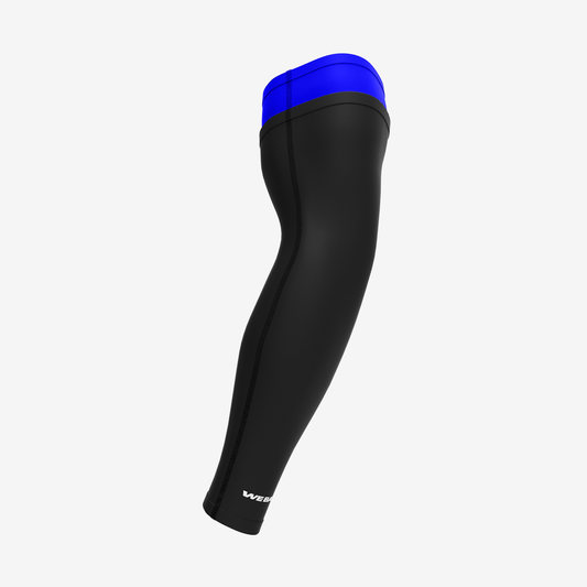 UNPADDED DOUBLE ARM SLEEVE (BLUE/BLACK) - We Ball Sports