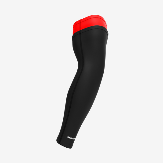 UNPADDED DOUBLE ARM SLEEVE (RED/BLACK) - We Ball Sports