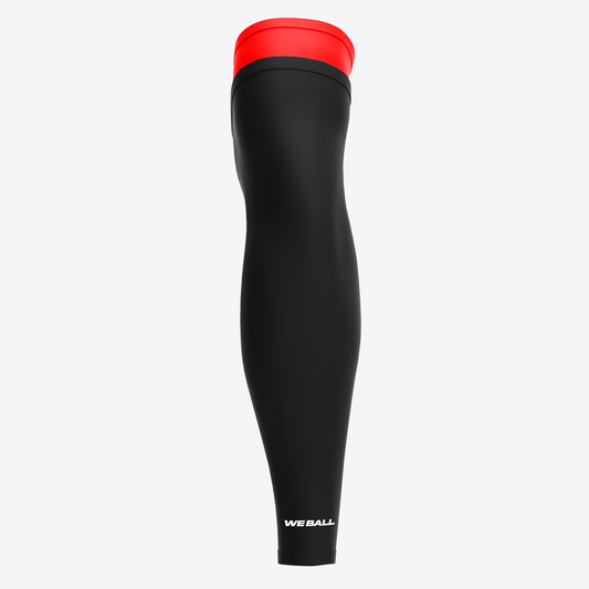 UNPADDED DOUBLE ARM SLEEVE (RED/BLACK) - We Ball Sports