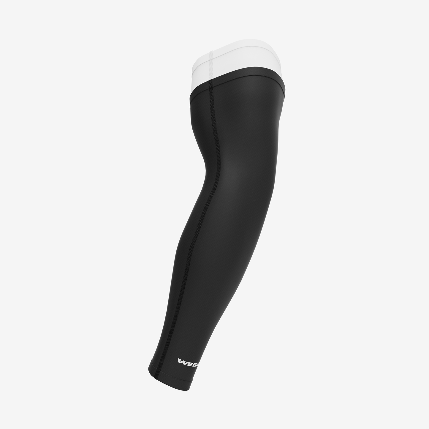 UNPADDED DOUBLE ARM SLEEVE (WHITE/BLACK) - We Ball Sports