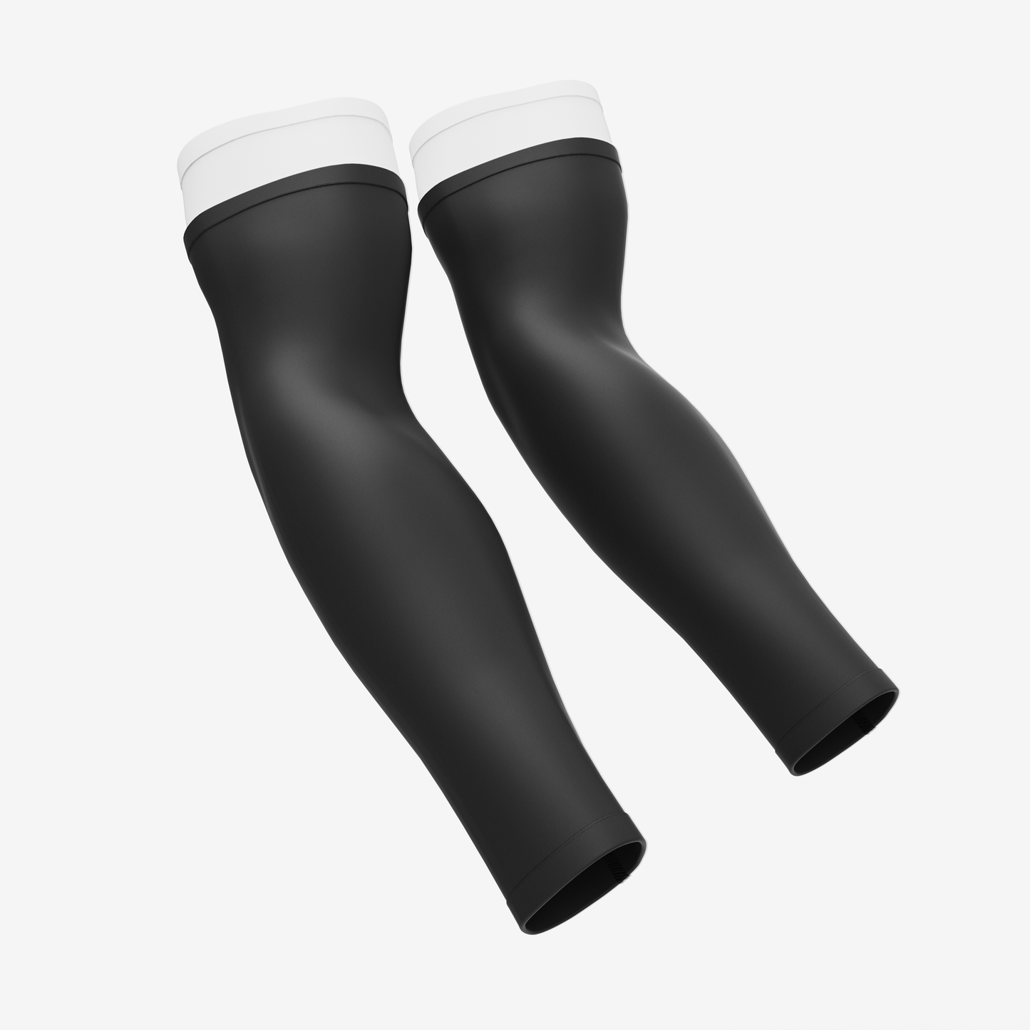 UNPADDED DOUBLE ARM SLEEVE (WHITE/BLACK) - We Ball Sports