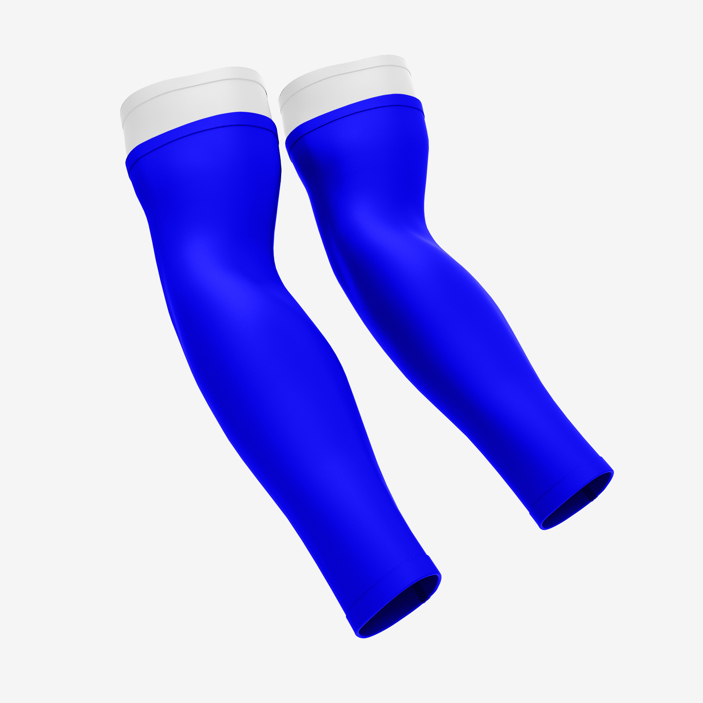 UNPADDED DOUBLE ARM SLEEVE (WHITE/BLUE) - We Ball Sports