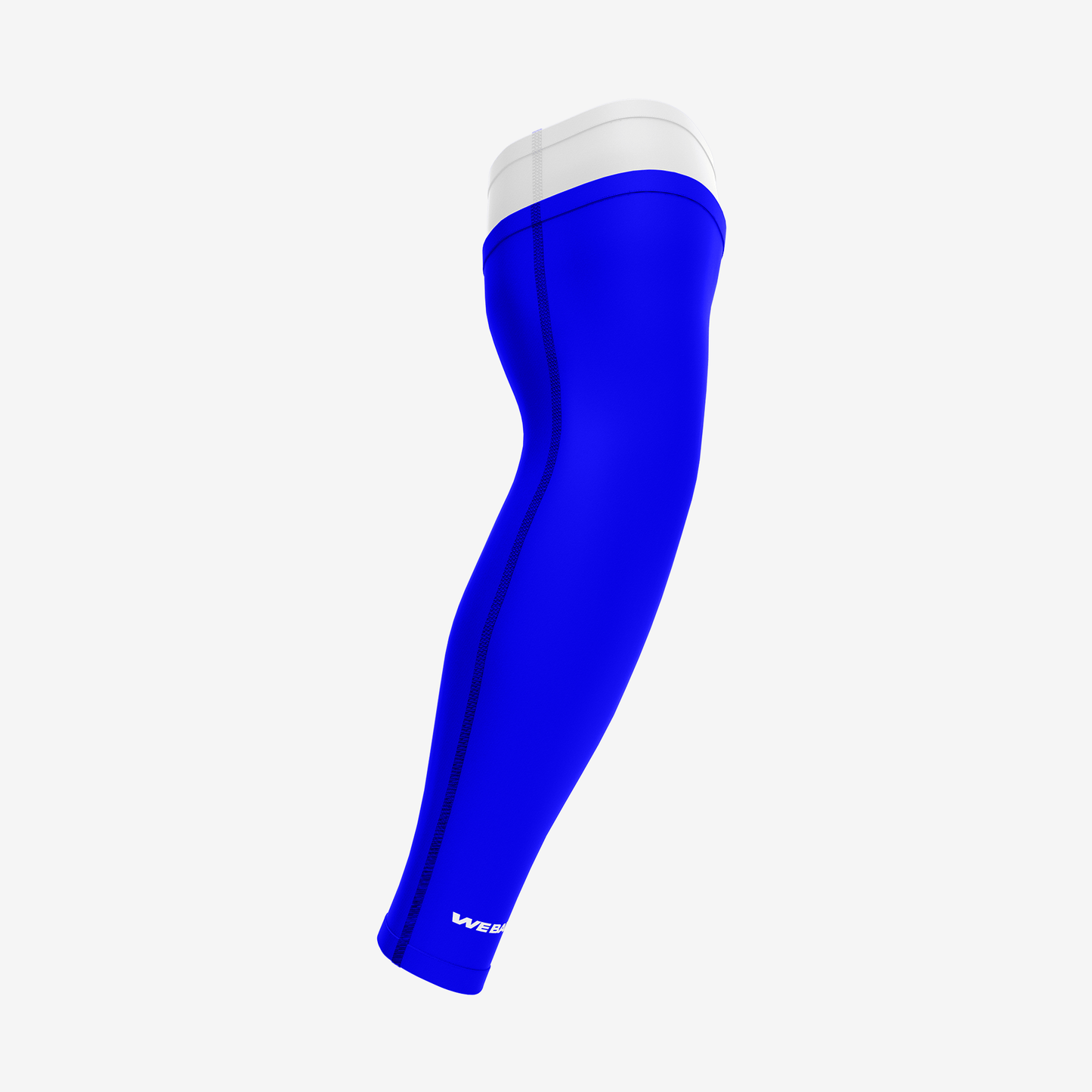 UNPADDED DOUBLE ARM SLEEVE (WHITE/BLUE) - We Ball Sports