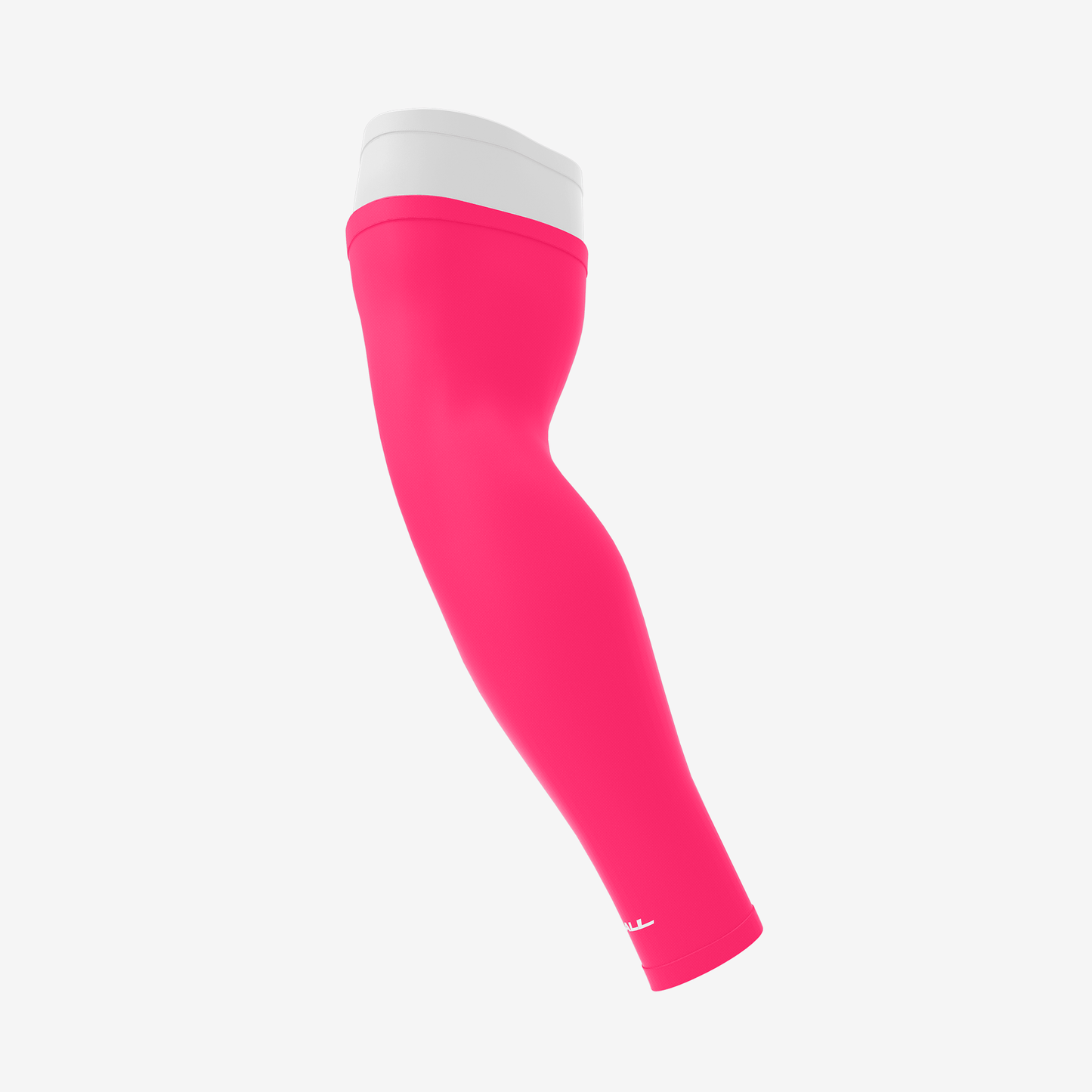 UNPADDED DOUBLE ARM SLEEVE (WHITE/PINK) - We Ball Sports