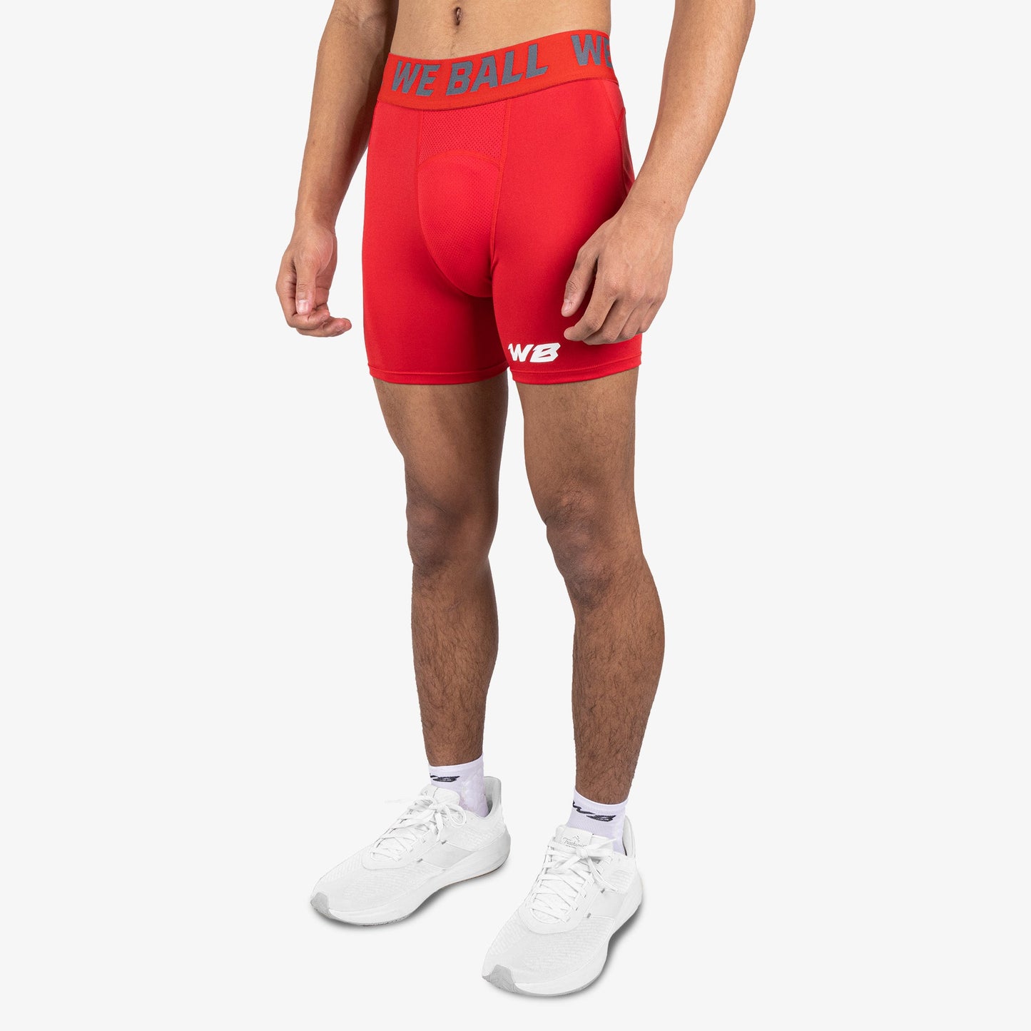 WBTECH™ COMPRESSION SHORTS 6" (RED) - We Ball Sports