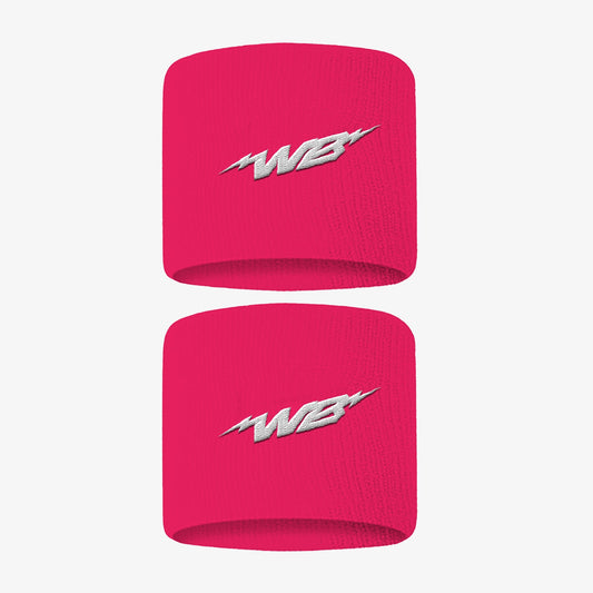 3" WRISTBANDS (PINK, 2-PACK) - We Ball Sports