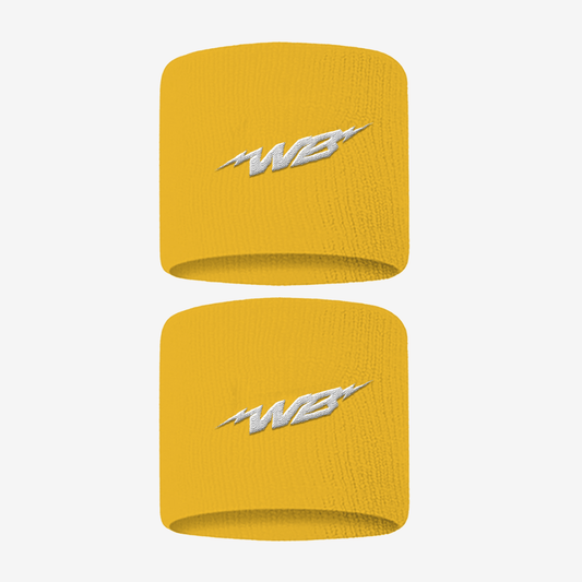 3" WRISTBANDS (YELLOW, 2-PACK) - We Ball Sports