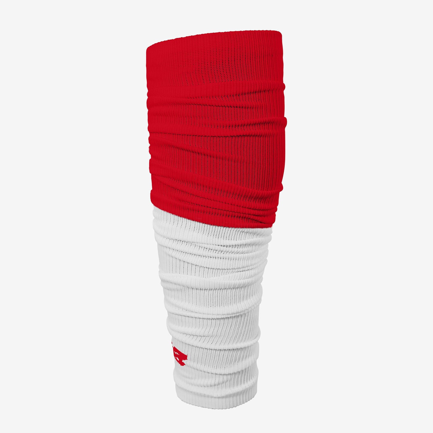 ADULT TWO-TONE FOOTBALL LEG SLEEVES 2.0 (RED/WHITE)