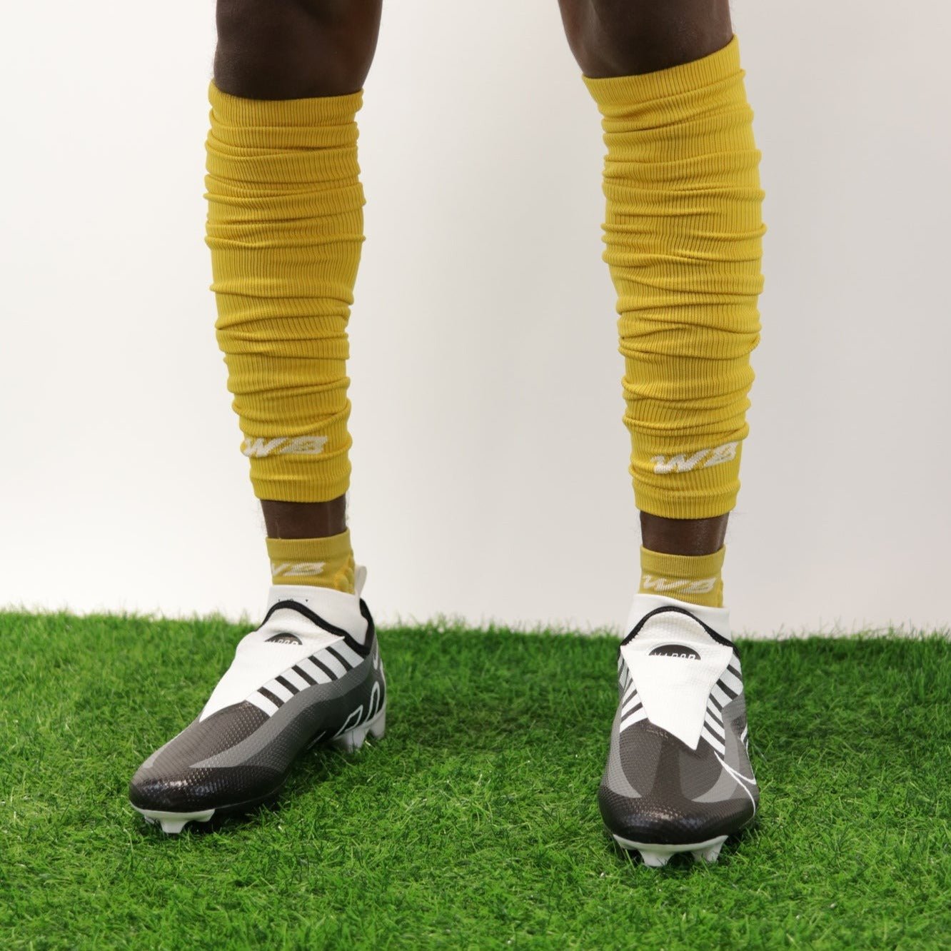 ADULT FOOTBALL LEG SLEEVES 2.0 (GOLD) - We Ball Sports